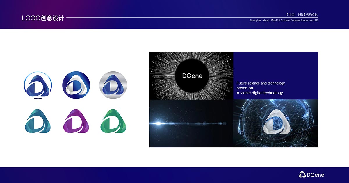 【品牌设计】上海叠境DGENE数字科技品牌视觉展示(图2)